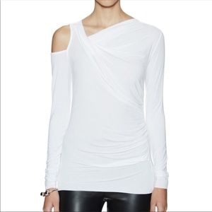 Bailey 44 Ruched Cold Shoulder Top